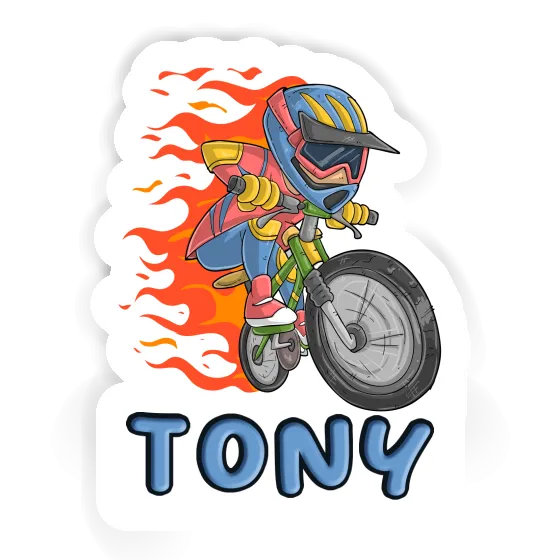 Downhiller Autocollant Tony Laptop Image