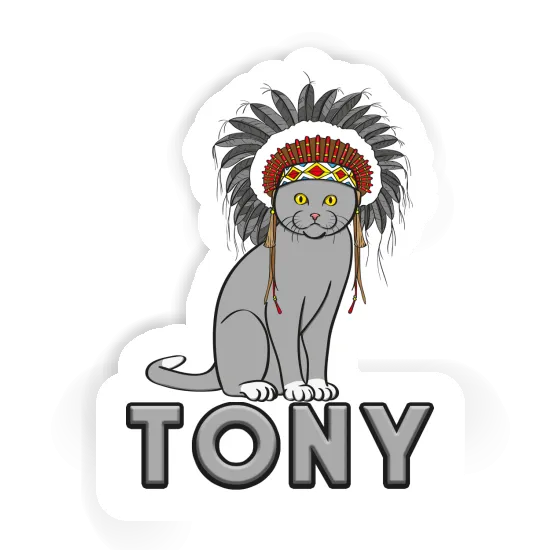 American Indian Sticker Tony American Indian Sticker Tony Image