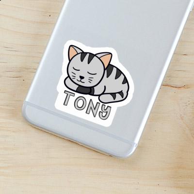 Tony Autocollant Chat Notebook Tony Autocollant Chat Gift package Image