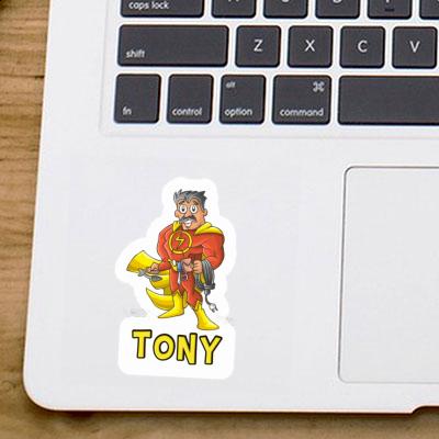 Électricien Autocollant Tony Notebook Électricien Autocollant Tony Gift package Image