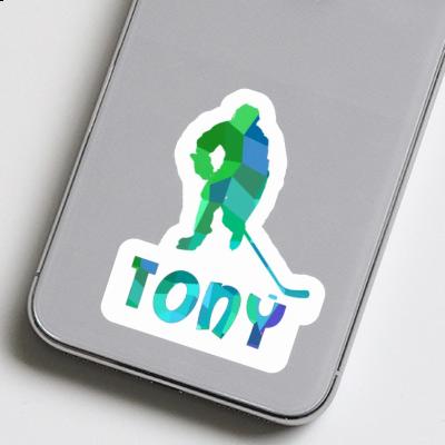 Autocollant Tony Joueur de hockey Notebook Autocollant Tony Joueur de hockey Gift package Image