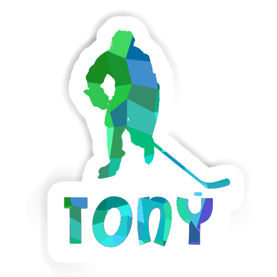 Autocollant Tony Joueur de hockey Notebook Autocollant Tony Joueur de hockey Gift package Image