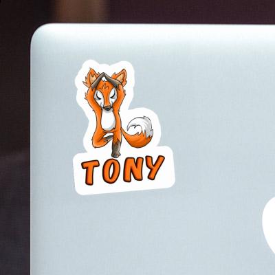 Aufkleber Tony Yoga Fuchs Notebook Aufkleber Tony Yoga Fuchs Gift package Image