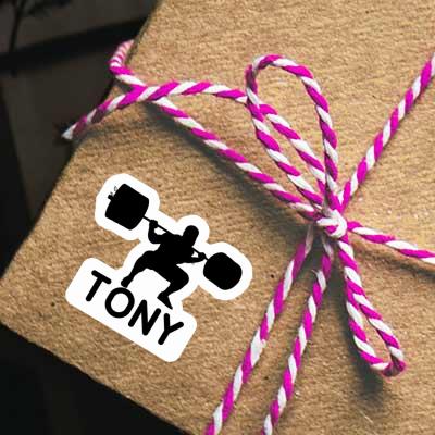 Sticker Tony Weightlifter Notebook Sticker Tony Weightlifter Gift package Image