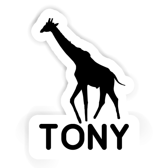 Giraffe Aufkleber Tony Notebook Image