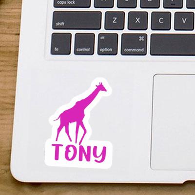 Tony Autocollant Girafe Notebook Image