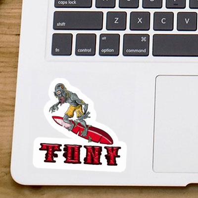Autocollant Tony Surfeur Notebook Autocollant Tony Surfeur Notebook Image