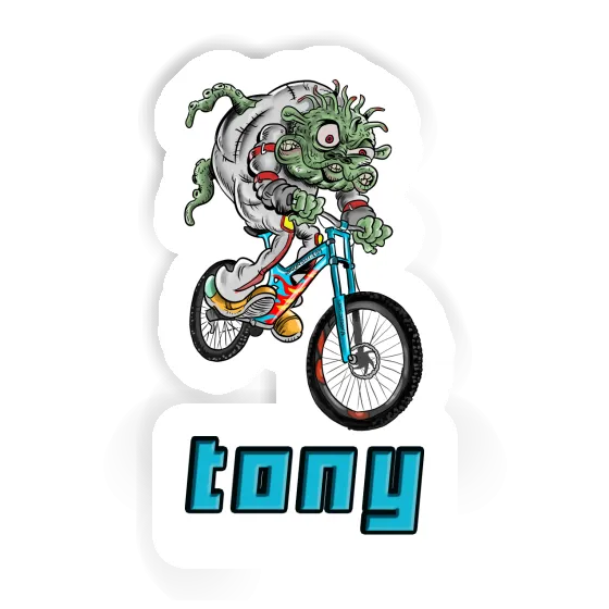 Downhill Biker Sticker Tony Laptop Downhill Biker Sticker Tony Laptop Image