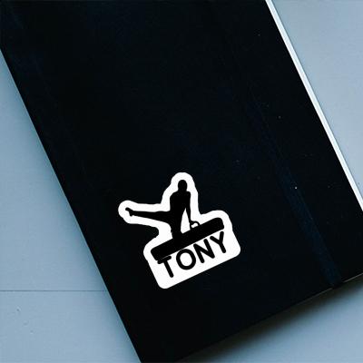 Gymnaste Autocollant Tony Notebook Image