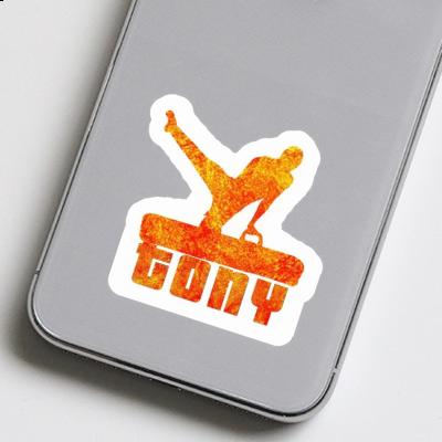 Tony Autocollant Gymnaste Laptop Image