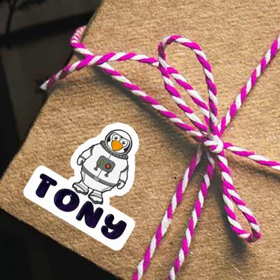 Astronaute Autocollant Tony Laptop Image