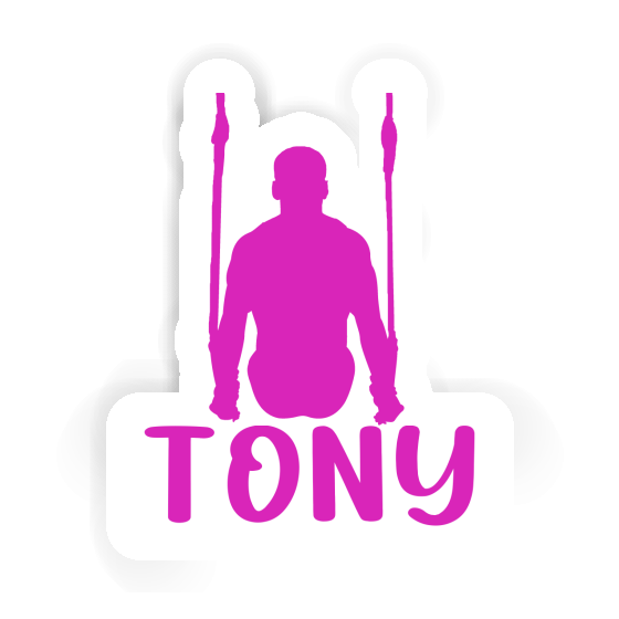 Autocollant Gymnaste aux anneaux Tony Autocollant Gymnaste aux anneaux Tony Image