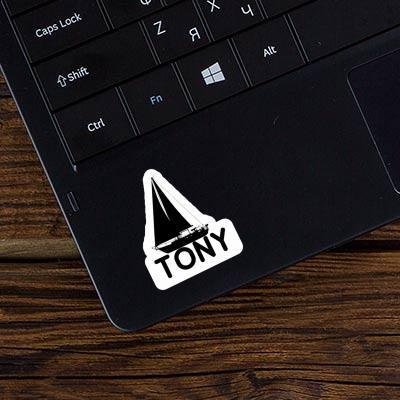 Autocollant Tony Voilier Laptop Autocollant Tony Voilier Laptop Image