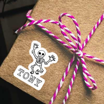 Autocollant Tony Squelette Notebook Autocollant Tony Squelette Gift package Image