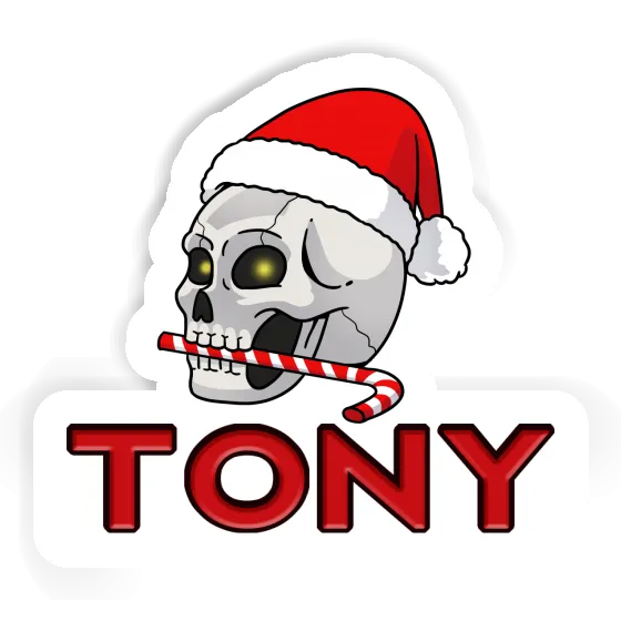 Crâne de Noël Autocollant Tony Laptop Crâne de Noël Autocollant Tony Laptop Image