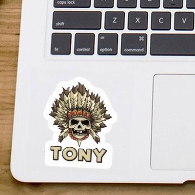 Autocollant Enfants tête de mort Tony Laptop Autocollant Enfants tête de mort Tony Laptop Image