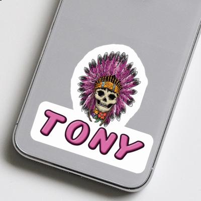 Autocollant Tony Femmes Crâne Autocollant Tony Femmes Crâne Image