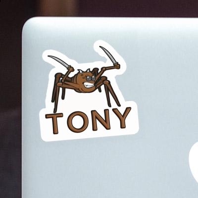 Kampfspinne Aufkleber Tony Notebook Kampfspinne Aufkleber Tony Gift package Image