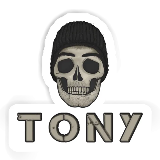 Autocollant Tête de mort Tony Laptop Autocollant Tête de mort Tony Laptop Image