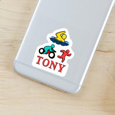 Autocollant Triathlète Tony Notebook Autocollant Triathlète Tony Gift package Image