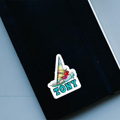 Tony Sticker Surfer Image