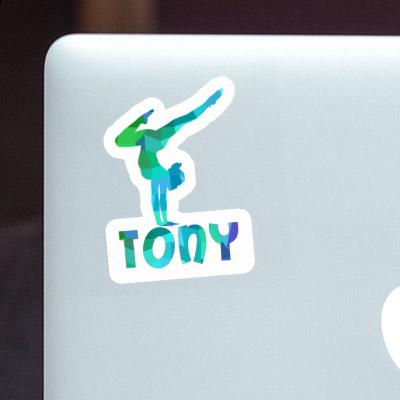 Tony Sticker Yoga Woman Laptop Tony Sticker Yoga Woman Laptop Image