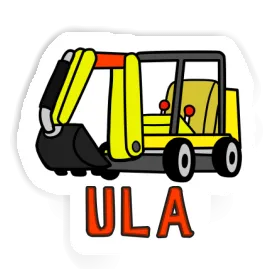 Sticker Ula Mini-Excavator Image