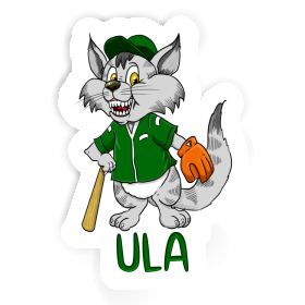 Sticker Baseball Cat Ula Image