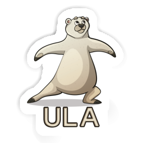 Yoga Bear Sticker Ula Image