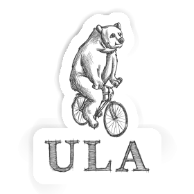 Sticker Ula Bicycle rider Image