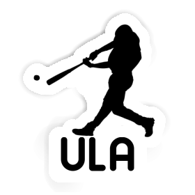 Aufkleber Baseballspieler Ula Image