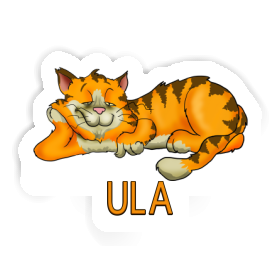 Sticker Ula Chilling Cat Image