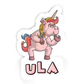 Ula Sticker Smoking Unicorn Image