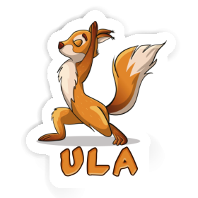 Sticker Ula Yoga Squirrel Image