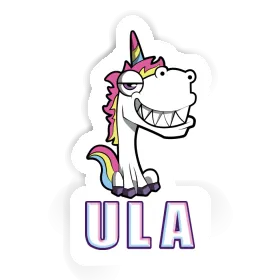 Sticker Grinse-Einhorn Ula Image