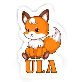 Ula Sticker Sitting Fox Image