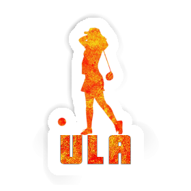 Ula Sticker Golfer Image