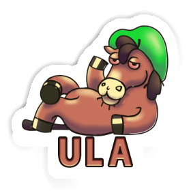 Ula Sticker Lying horse Image