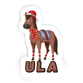 Ula Sticker Christmas Horse Image