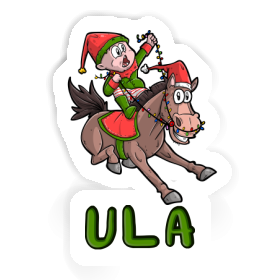 Ula Sticker Christmas Horse Image