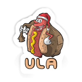 Sticker Christmas Hot Dog Ula Image