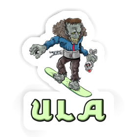 Sticker Snowboarder Ula Image