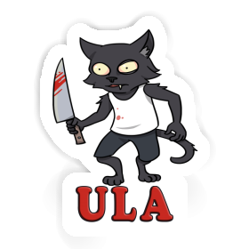 Sticker Psycho Cat Ula Image