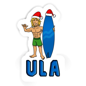 Sticker Christmas Surfer Ula Image