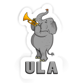 Sticker Ula Trumpet Elephant Image