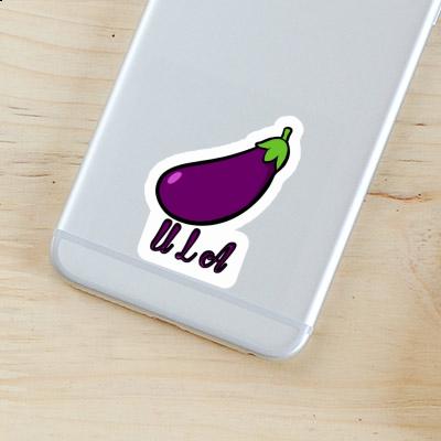 Ula Sticker Eggplant Laptop Image