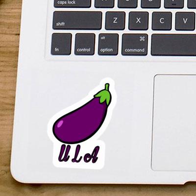 Ula Sticker Eggplant Laptop Image