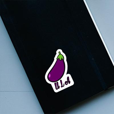 Ula Sticker Eggplant Notebook Image