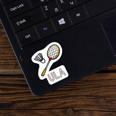 Ula Sticker Badmintonschläger Notebook Image