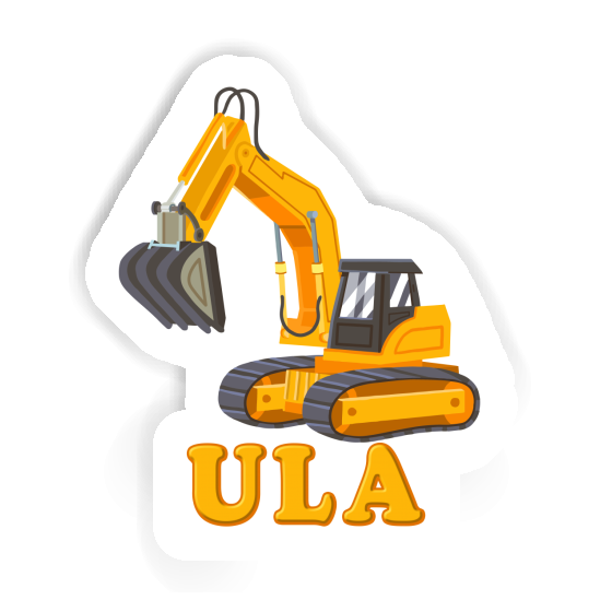 Ula Sticker Excavator Notebook Image